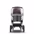 Bugaboo Fox 2 seat and carrycot pushchair soft pink sun canopy, grey melange fabrics, aluminium base - Thumbnail Slide 3 of 10