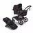 Bugaboo Fox 5 Renew 2-in-1 stroller black base, heritage black fabrics, cocoa brown sun canopy - Thumbnail Slide 1 of 12