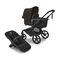 Bugaboo Fox 5 Renew 2-in-1 stroller black base, heritage black fabrics, cocoa brown sun canopy