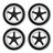Bugaboo Donkey/Buffalo wheels replacement set (4 white) - Thumbnail Slide 1 of 2