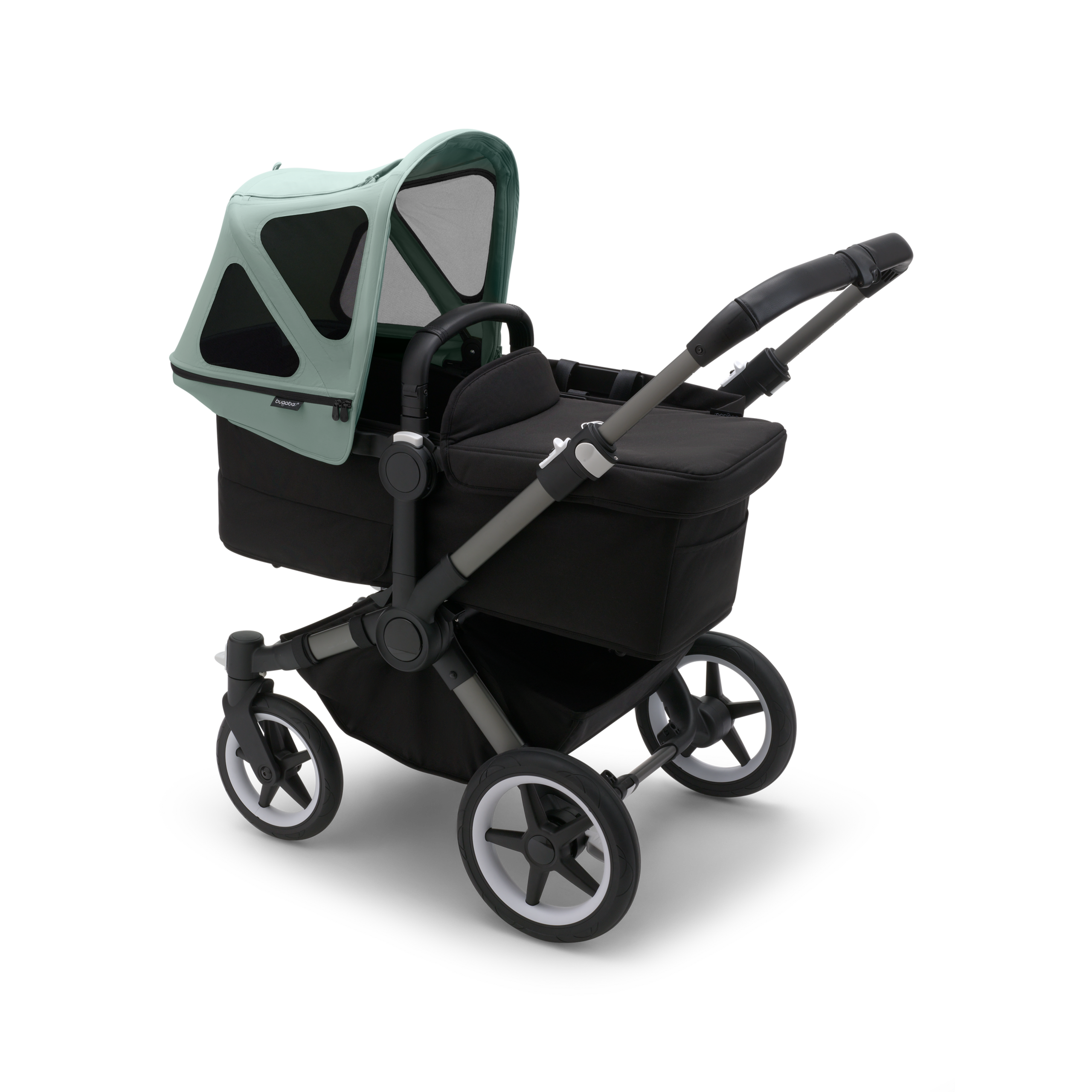 Bugaboo Donkey breezy sun canopy PINE GREEN - Thumbnail Slide 2 of 4