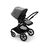 Bugaboo Fox 3 bassinet and seat stroller black base, grey melange fabrics, grey melange sun canopy - Thumbnail Slide 7 of 7
