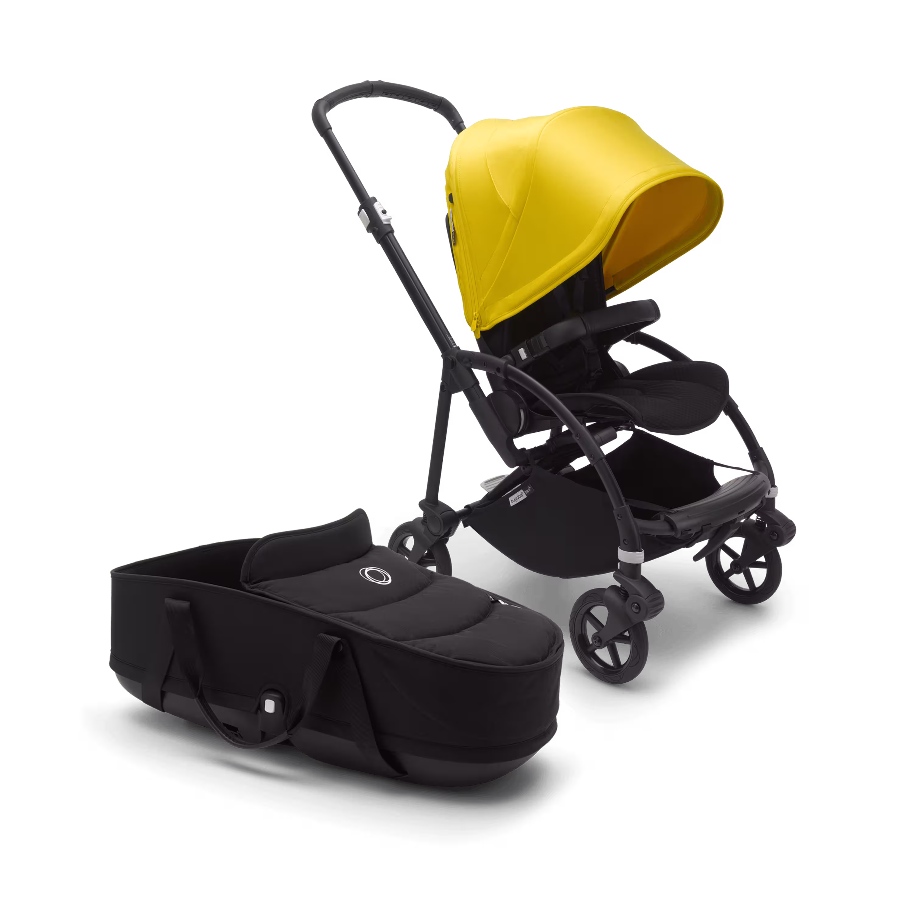 US - B6 bassinet stroller bundle black, black, lemon yellow - Main Modal Image Slide 11 of 15