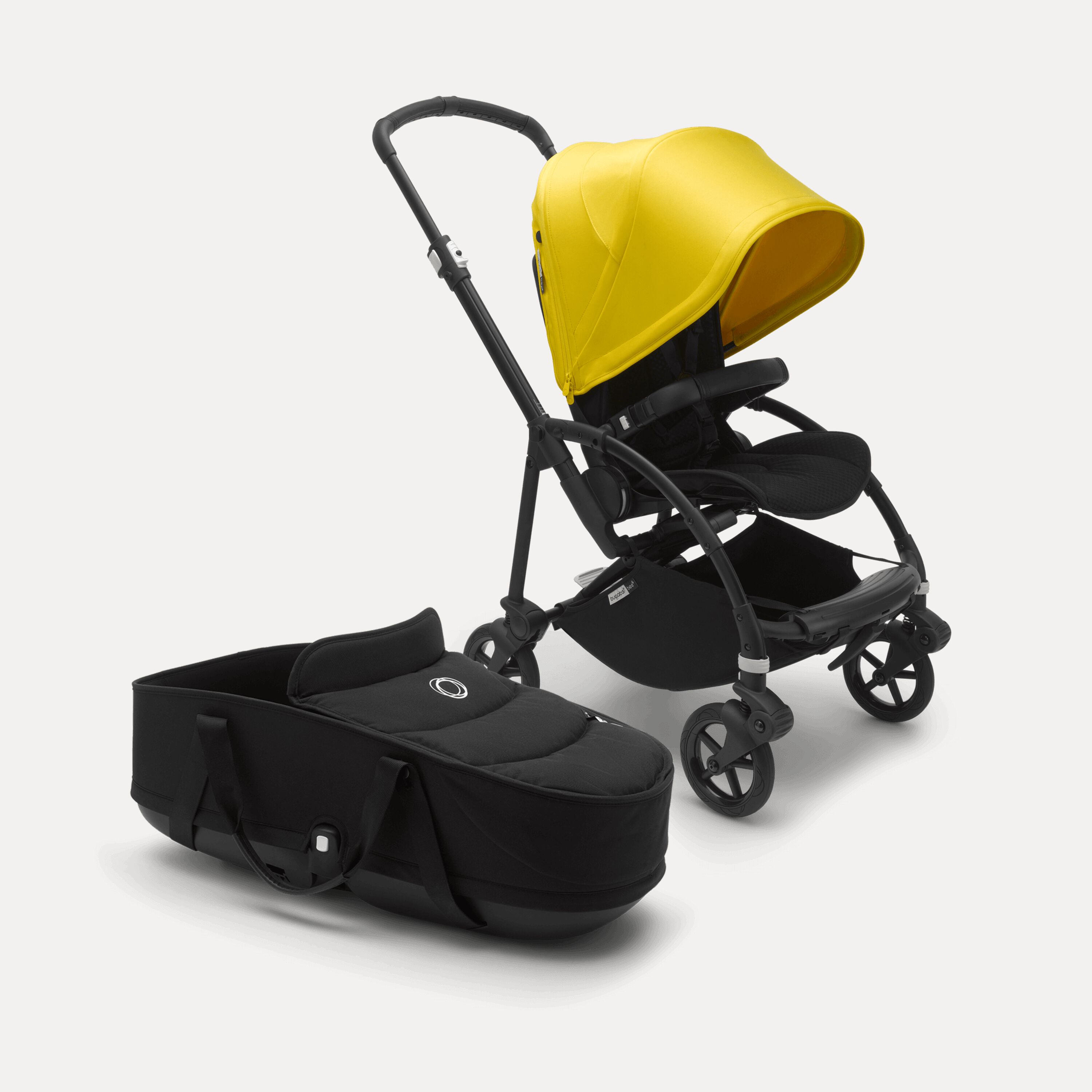 US - B6 bassinet stroller bundle black, black, lemon yellow - Main Modal Image Slide 11 of 15
