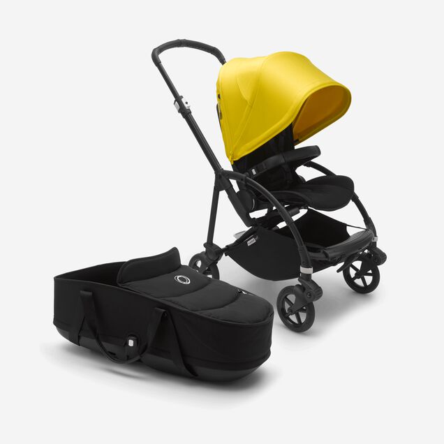 US - B6 bassinet stroller bundle black, black, lemon yellow - Main Image Slide 11 of 15