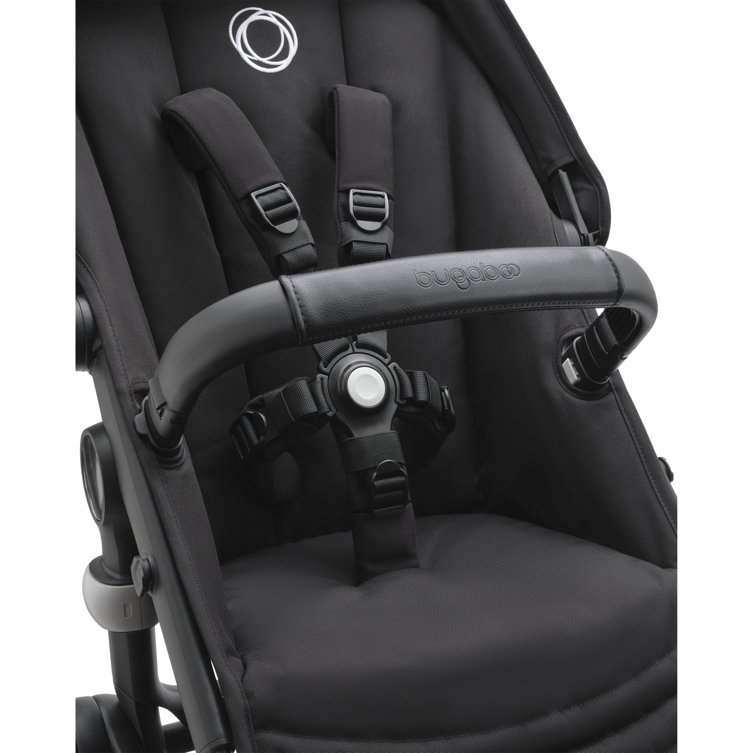 Bugaboo Fox 5 2-in-1 stroller black base, midnight black fabrics, desert taupe sun canopy - Thumbnail Slide 10 of 12