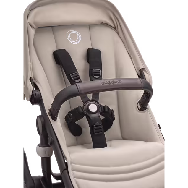 Bugaboo Fox 5 2-in-1 pram black base, desert taupe fabrics, desert taupe sun canopy - Main Image Slide 10 of 13