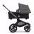 Refurbished Bugaboo Fox 5 bassinet and seat stroller graphite base, midnight black fabrics, forest green sun canopy - Thumbnail Slide 2 of 10