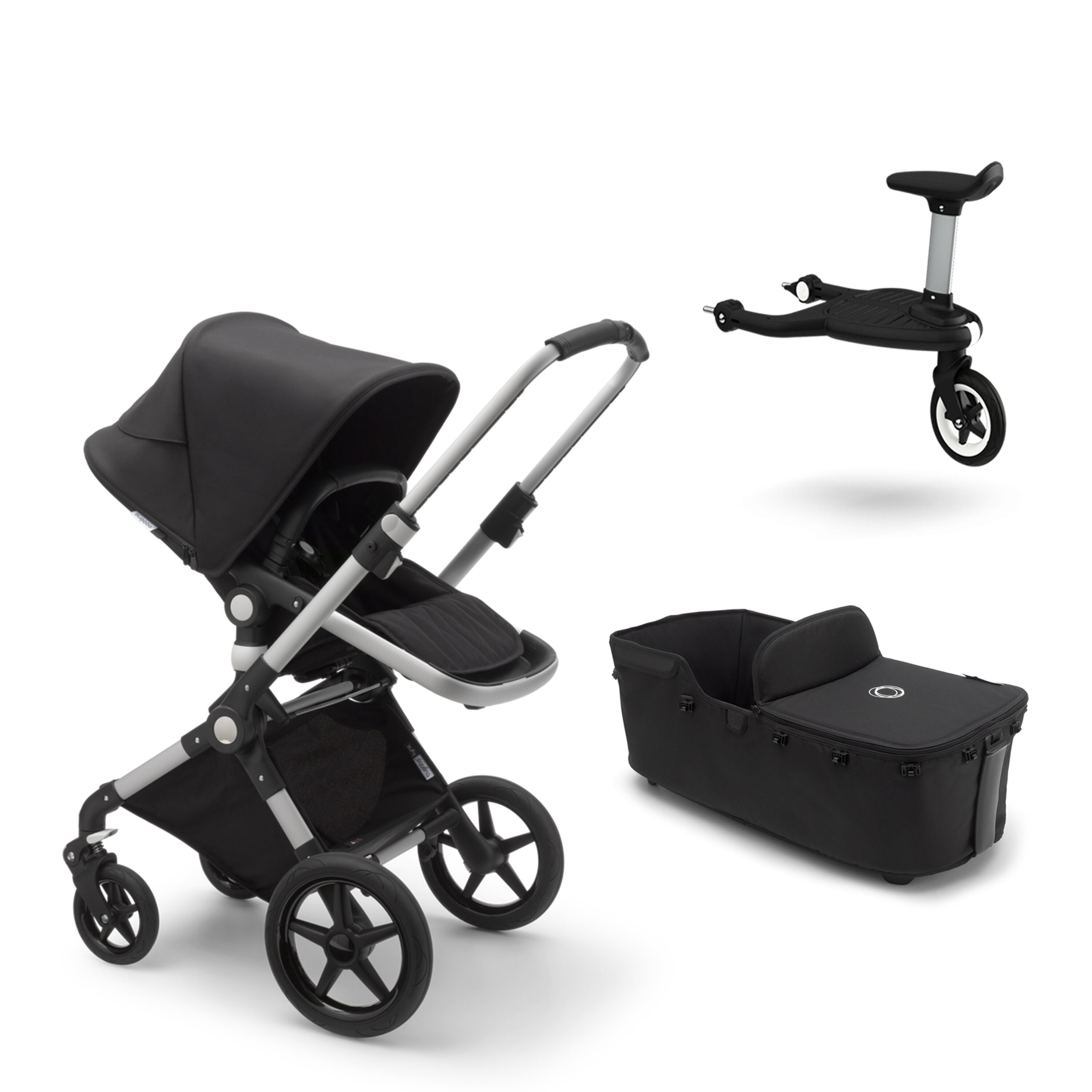US - Lynx aluminum, black, black & Bassinet & Wheeled board - Main Modal Image Slide 1 of 1