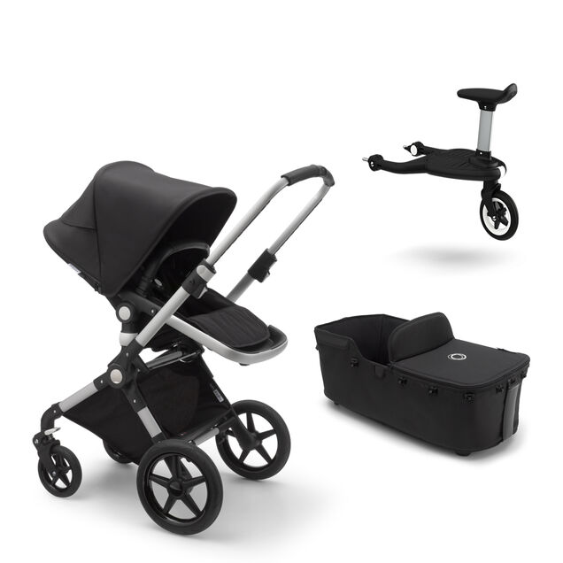 US - Lynx aluminum, black, black & Bassinet & Wheeled board - Main Image Slide 1 of 1