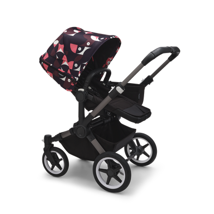 Bugaboo Donkey 5 sun canopy Animal Explorer PINK/ RED - view 2