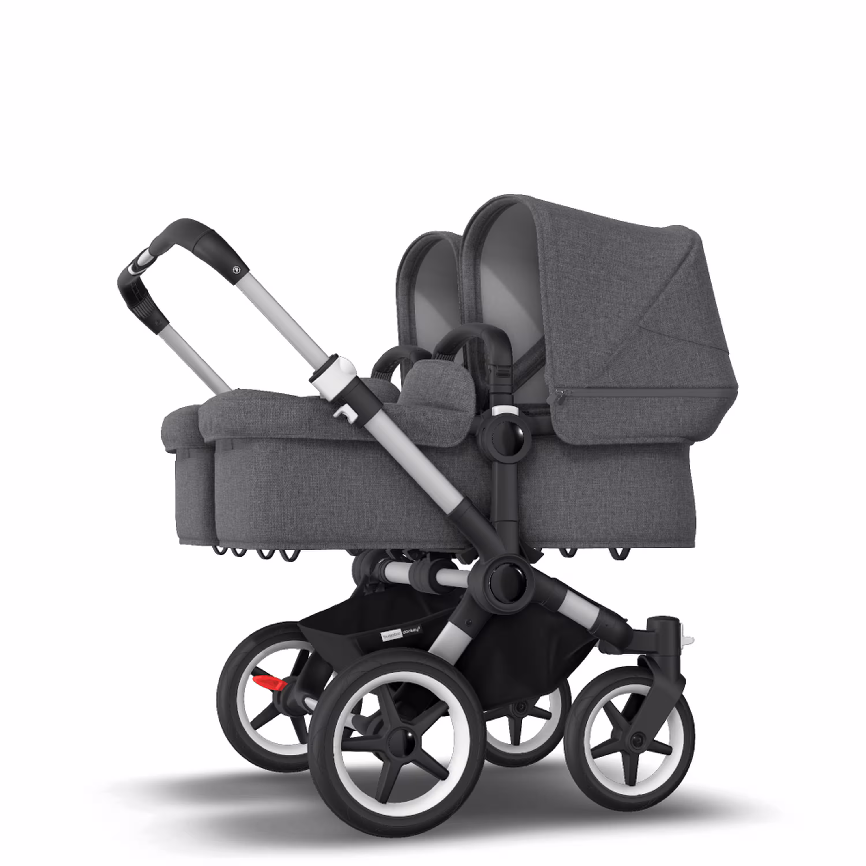 AU - Bugaboo Donkey 3 Twin Seat and Bassinet Stroller Grey Melange, Aluminum chassis - Main Modal Image Slide 5 of 8