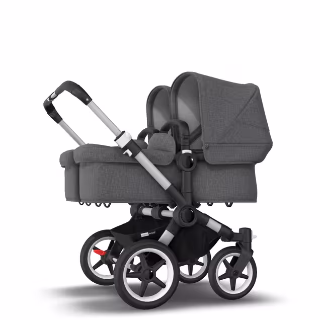 AU - Bugaboo Donkey 3 Twin Seat and Bassinet Stroller Grey Melange, Aluminum chassis - Main Image Slide 5 of 8