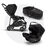 Bugaboo Bee 5 travel system black sun canopy, black fabrics, black base - Thumbnail Slide 1 of 16