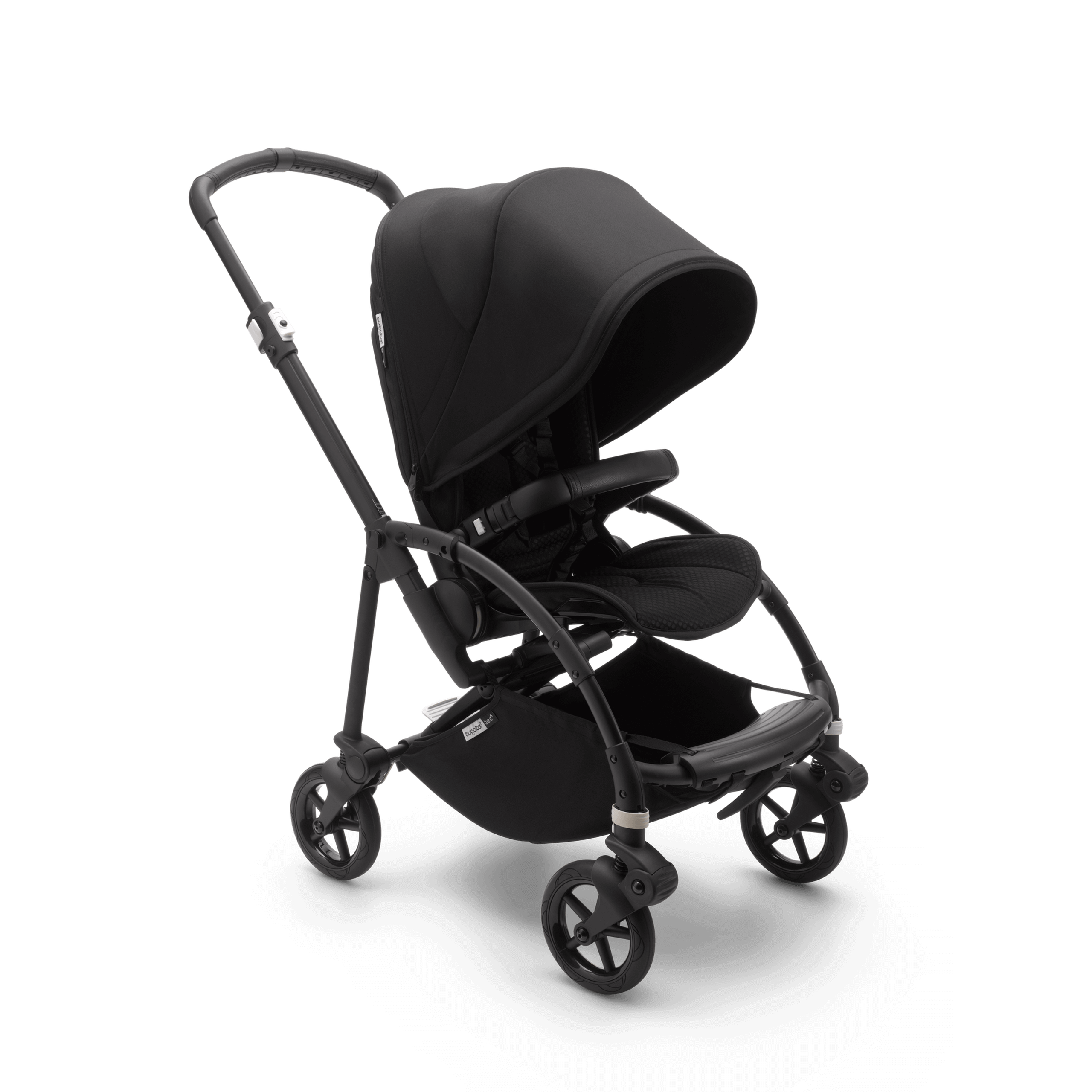 Bugaboo Bee 6 seat stroller black sun canopy, black fabrics, black base - Thumbnail Slide 1 van 5