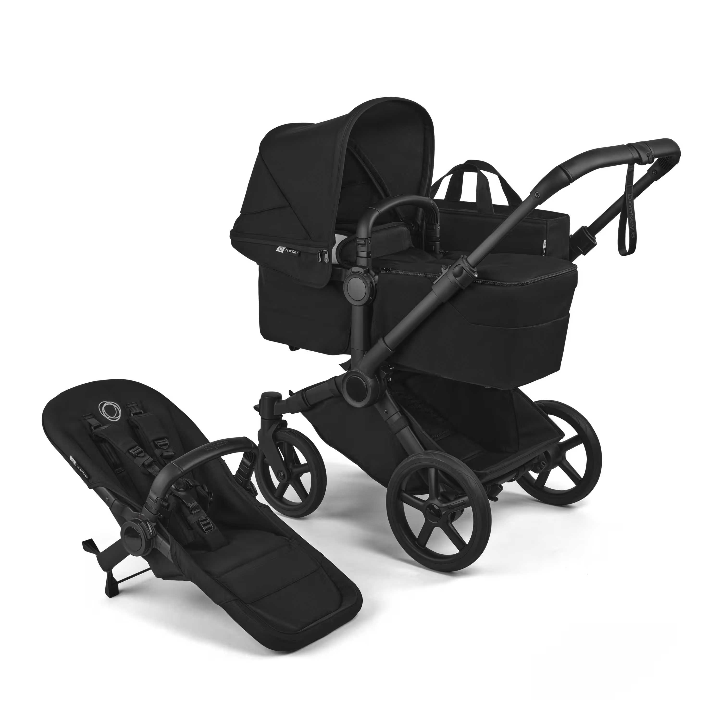 Bugaboo Donkey 6 2-in-1  pushchair black base, heritage black fabrics, heritage black sun canopy - Main Modal Image Slide 1 of 10