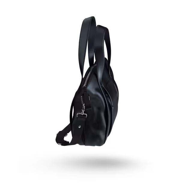 Storksak + Bugaboo leather bag BLACK - Main Image Slide 4 of 8