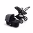 Bugaboo Fox 3 bassinet and seat stroller black base, midnight black fabrics, stormy blue sun canopy - Thumbnail Slide 5 van 7