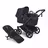 Bugaboo Donkey 6 2-in-1  stroller black base, deep indigo fabrics, deep indigo sun canopy  - Thumbnail Slide 1 of 10