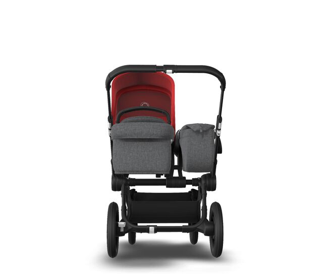 US - Bugaboo D3M stroller bundle black grey melange red - Main Image Slide 3 of 4