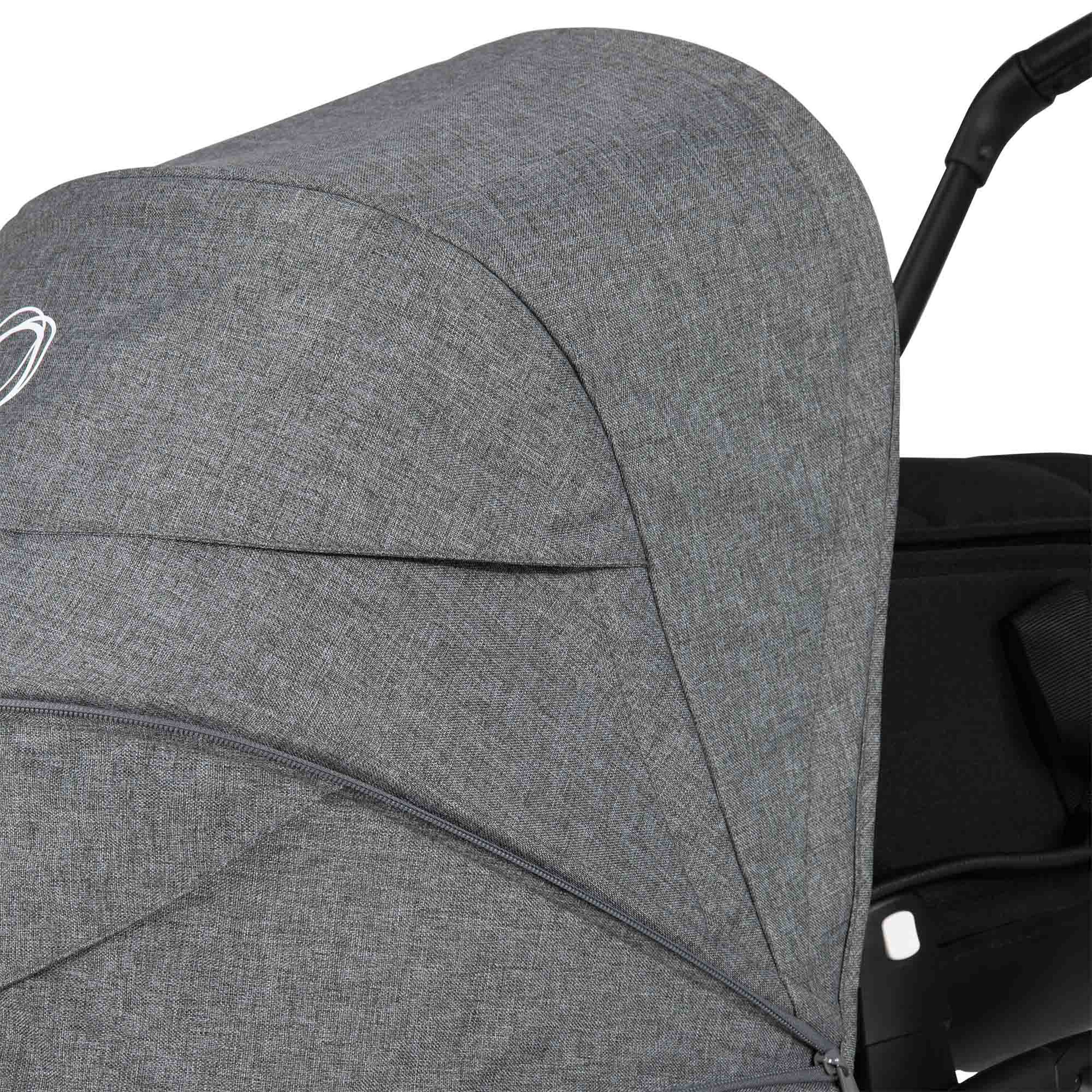 Refurbished Bugaboo Bee6 sun canopy GREY MELANGE - Main Modal Image Slide 18 of 23