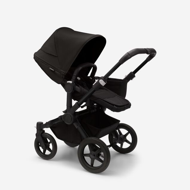 Refurbished Bugaboo Donkey 5 Mono complete UK BLACK/MIDNIGHT BLACK-MIDNIGHT BLACK - Main Image Slide 3 of 9