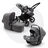 Bugaboo Donkey 3 Mono travel system grey melange sun canopy, grey melange fabrics, black base - Thumbnail Slide 1 of 19