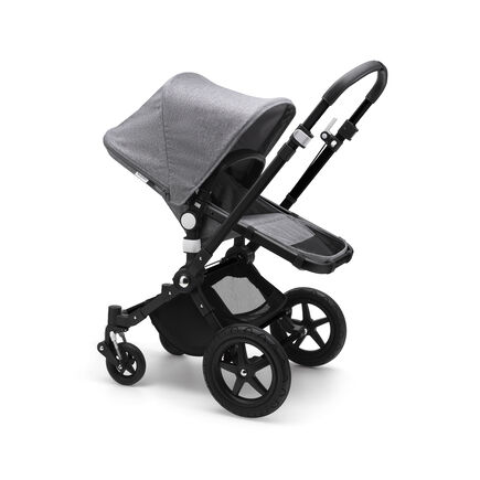 Bugaboo Cameleon 3 Plus seat and bassinet stroller grey melange sun canopy, grey melange fabrics, black base - view 1