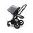 Bugaboo Cameleon 3 Plus seat and bassinet stroller grey melange sun canopy, grey melange fabrics, black base - Thumbnail Slide 1 of 3