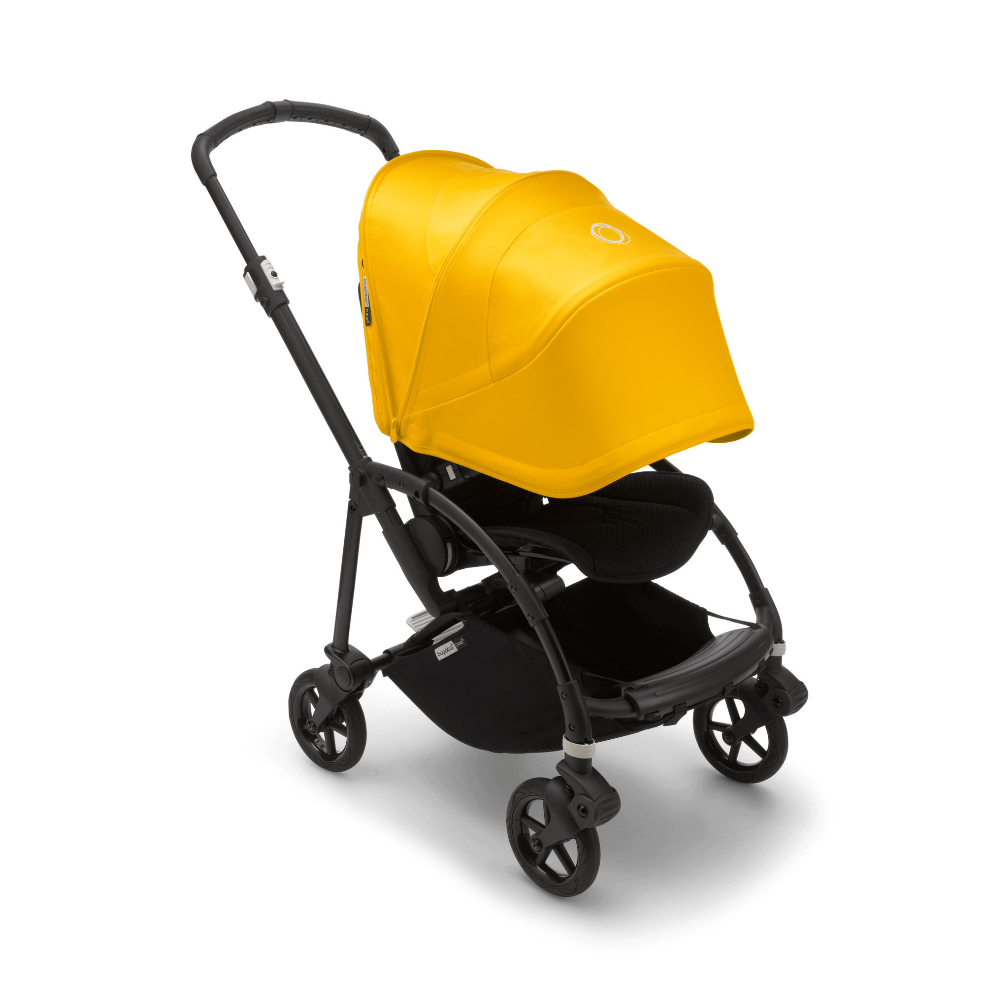 stroller with yellow wheels