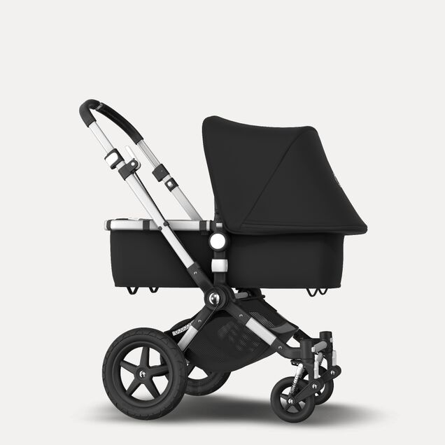 Bugaboo Cameleon 3 Plus seat and carrycot pushchair black sun canopy, black fabrics, aluminium base - Main Image Slide 4 of 8