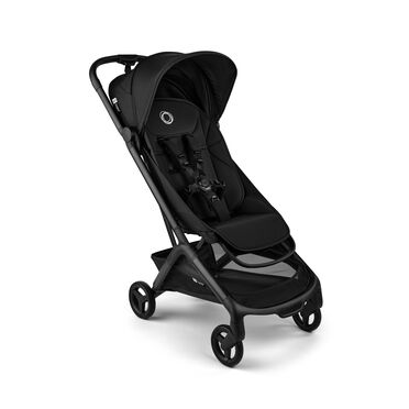Bugaboo Butterfly 2 travel stroller black base, heritage black fabrics, heritage black sun canopy