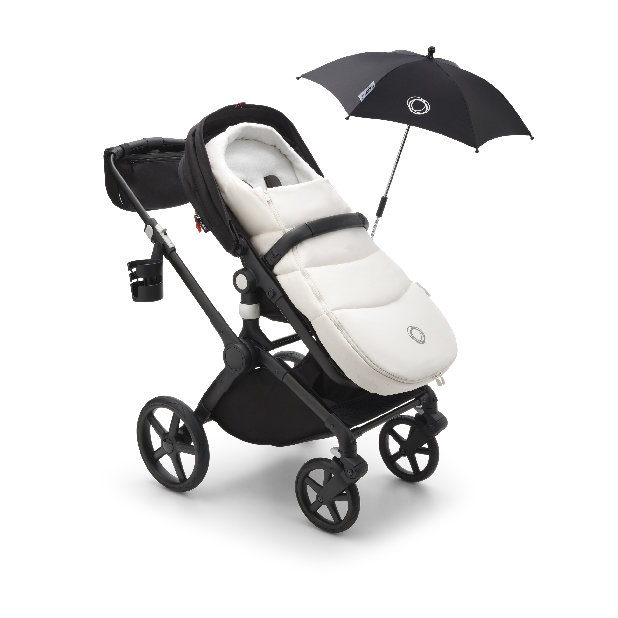 Bugaboo Fox Cub 2-in-1 stroller black base, forest green fabrics, forest green sun canopy - Thumbnail Slide 12 of 12