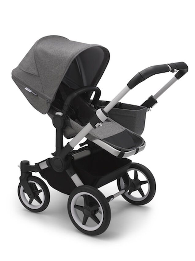 Bugaboo Donkey 3 mono complete | ALU/GREY MELANGE-GREY MELANGE - Main Image Slide 4 of 4