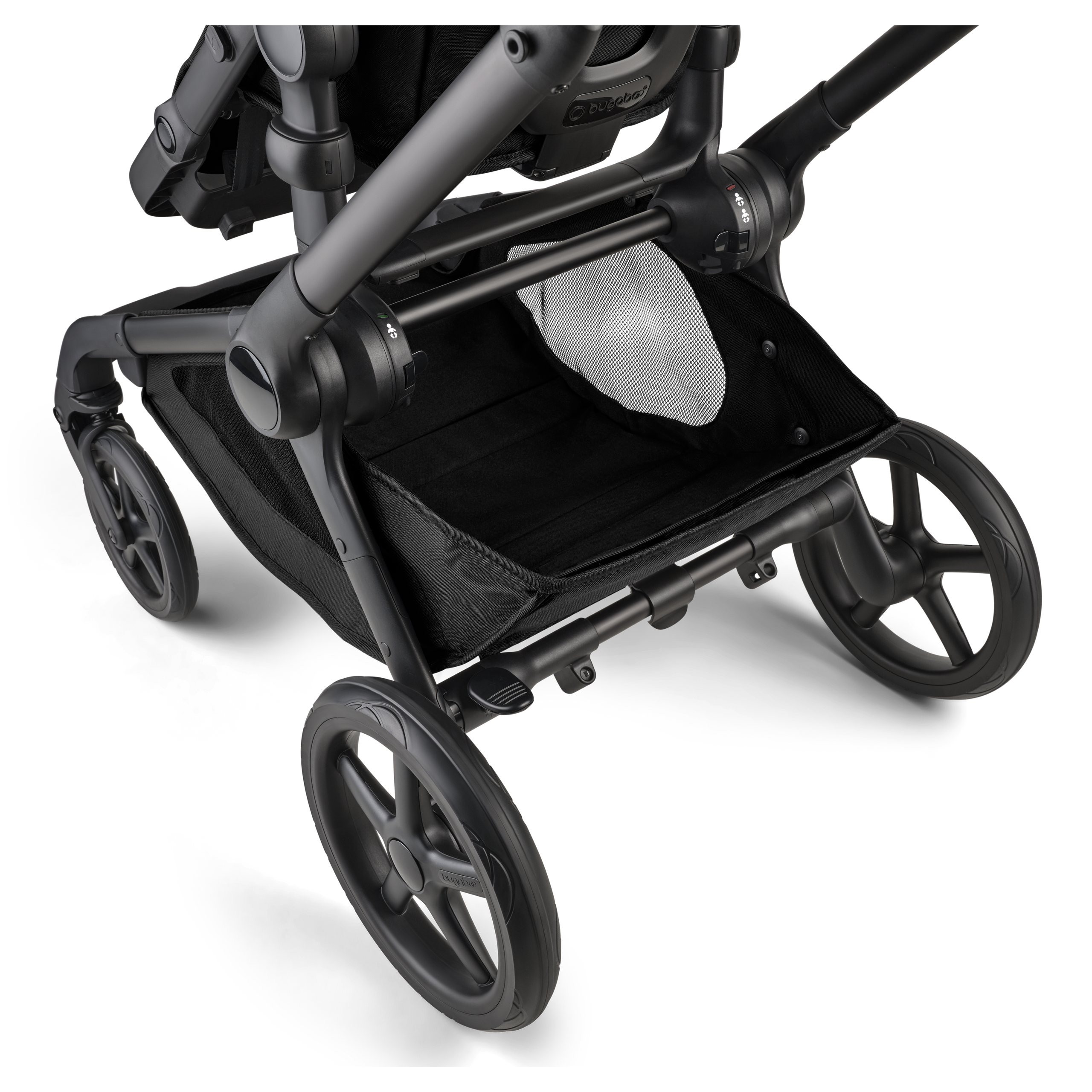 Bugaboo Kangaroo seat-only tandem black base, midnight black fabrics, midnight black sun canopy - Thumbnail Slide 6 of 12