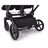 Bugaboo Donkey 6 twin stroller black base, deep indigo fabrics, deep indigo sun canopy  - Thumbnail Slide 5 of 9