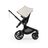 Bugaboo Fox 5 Renew seat stroller, with black chassis, Heritage Black fabrics, and Misty White sun canopy. - Thumbnail Slide 3 of 12
