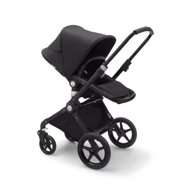 Bugaboo Lynx bassinet and seat stroller black sun canopy, black fabrics, black base - Main Image Slide 3 of 5