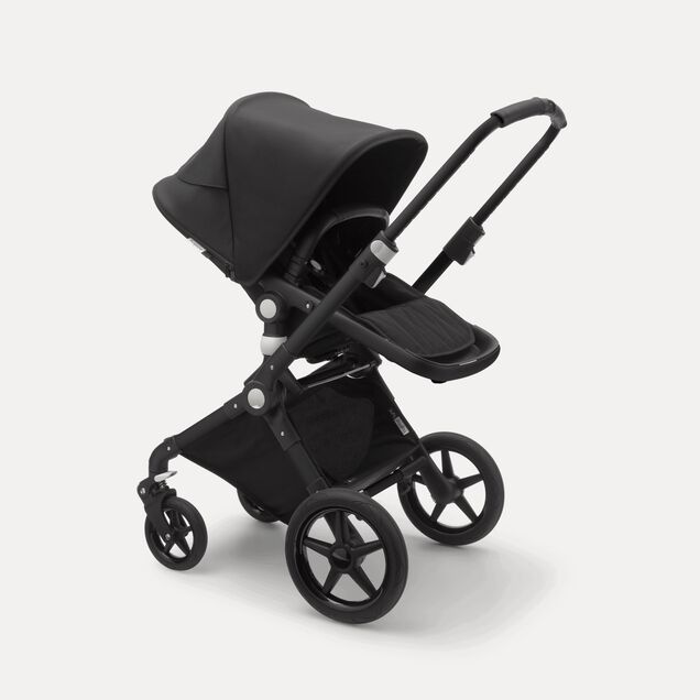 Bugaboo Lynx bassinet and seat stroller black sun canopy, black fabrics, black base - Main Image Slide 3 of 5