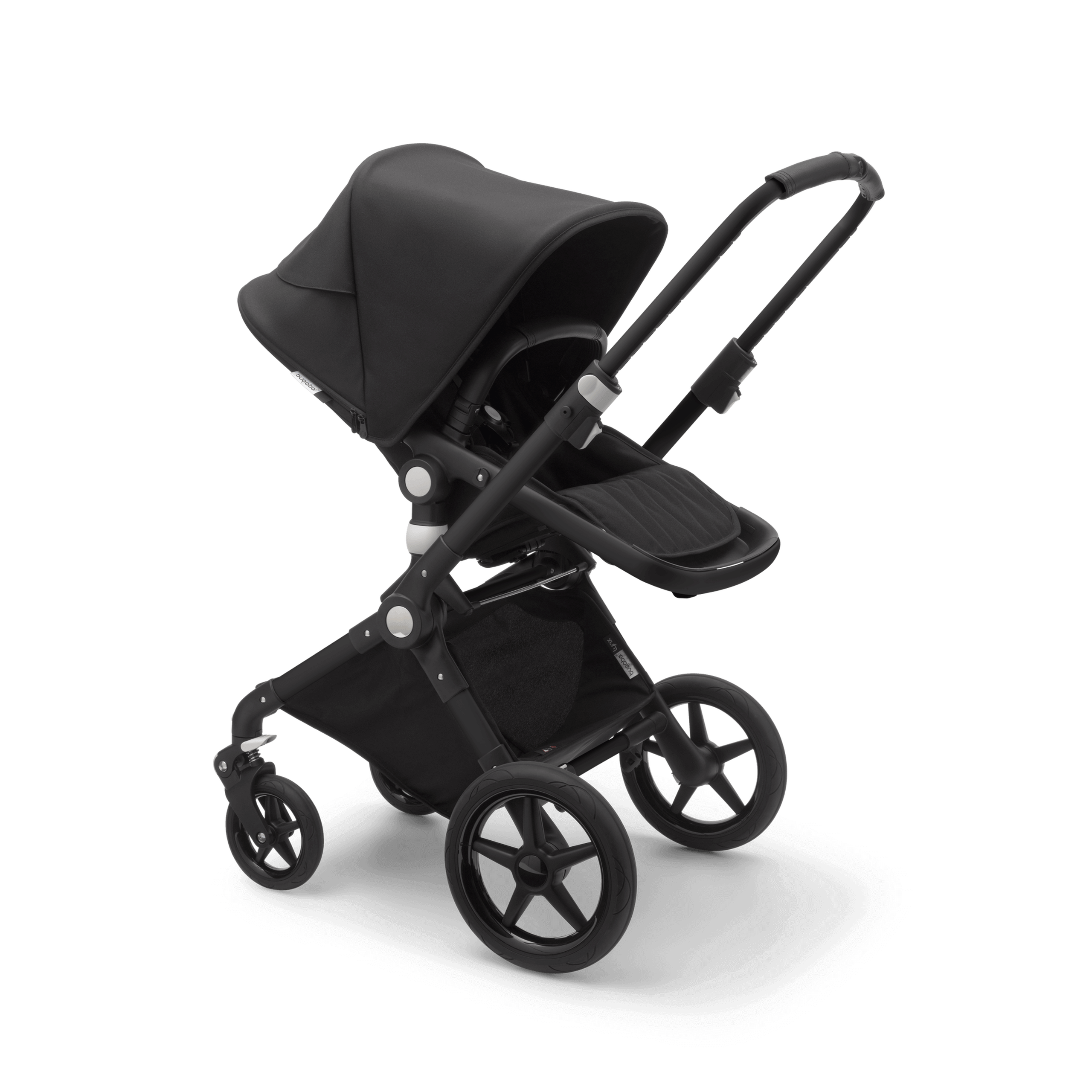 Bugaboo Lynx bassinet and seat stroller black sun canopy, black fabrics, black base - Thumbnail Slide 3 of 5
