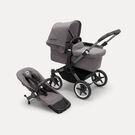 Refurbished Bugaboo Donkey 5 Mono complete UK GRAPHITE/GREY MÉLANGE-GREY MÉLANGE