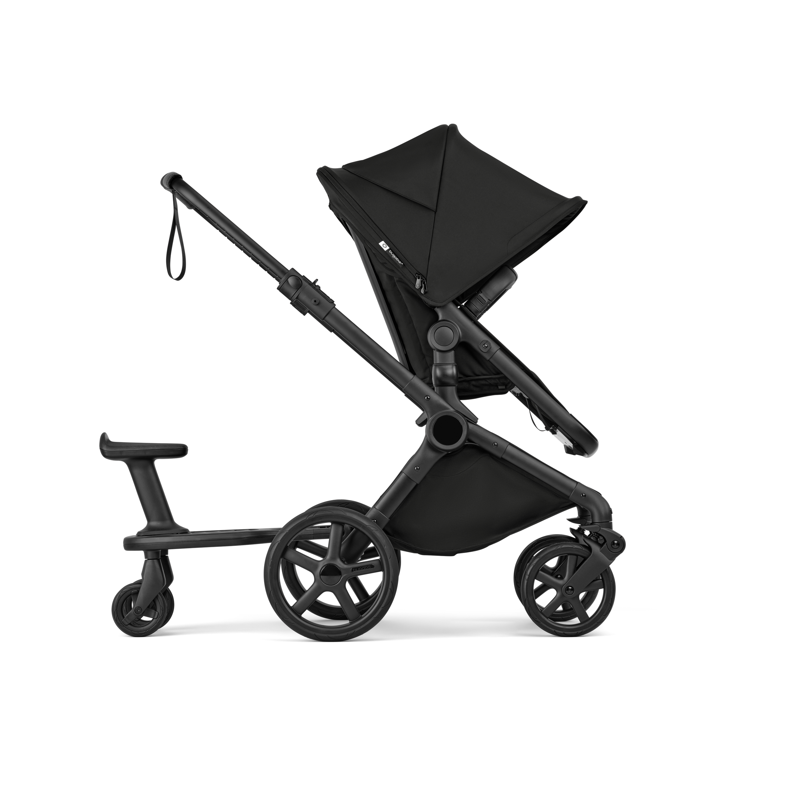 Bugaboo Cub 2-in-1 pram black base, heritage black fabrics, heritage black sun canopy - Thumbnail Slide 12 of 12