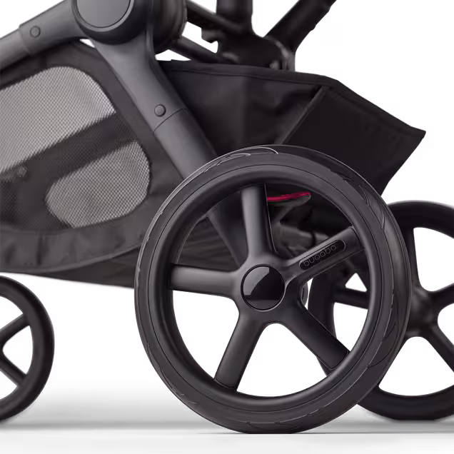 Bugaboo Kangaroo 2-in-1 pram black base, moon grey fabrics, moon grey sun canopy - Main Image Slide 14 of 18
