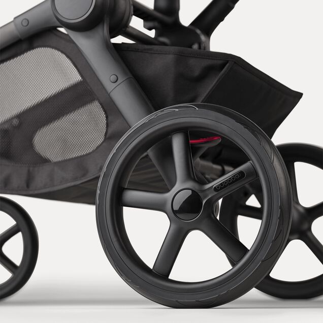 Bugaboo Kangaroo 2-in-1 pram black base, moon grey fabrics, moon grey sun canopy - Main Image Slide 14 of 18
