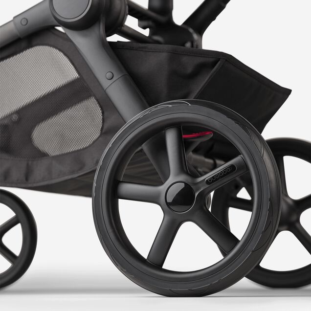 Bugaboo Kangaroo 2-in-1 pram black base, moon grey fabrics, moon grey sun canopy - Main Image Slide 14 of 18