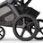 Bugaboo Kangaroo 2-in-1 pram black base, moon grey fabrics, moon grey sun canopy - Thumbnail Slide 14 of 18