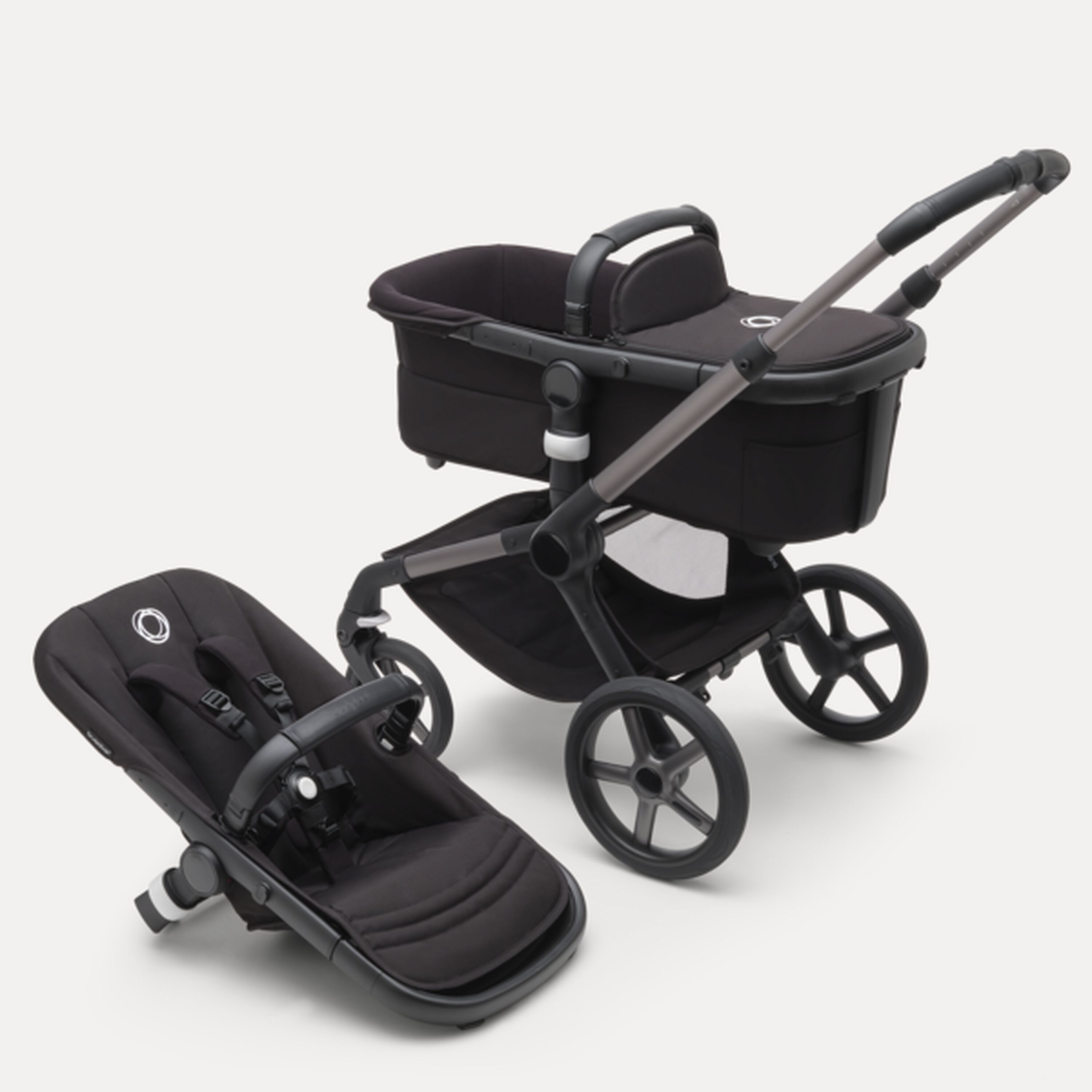 Bugaboo Fox 5 base ASIA BLACK/GREY MELANGE - Main Modal Image Slide 1 of 1
