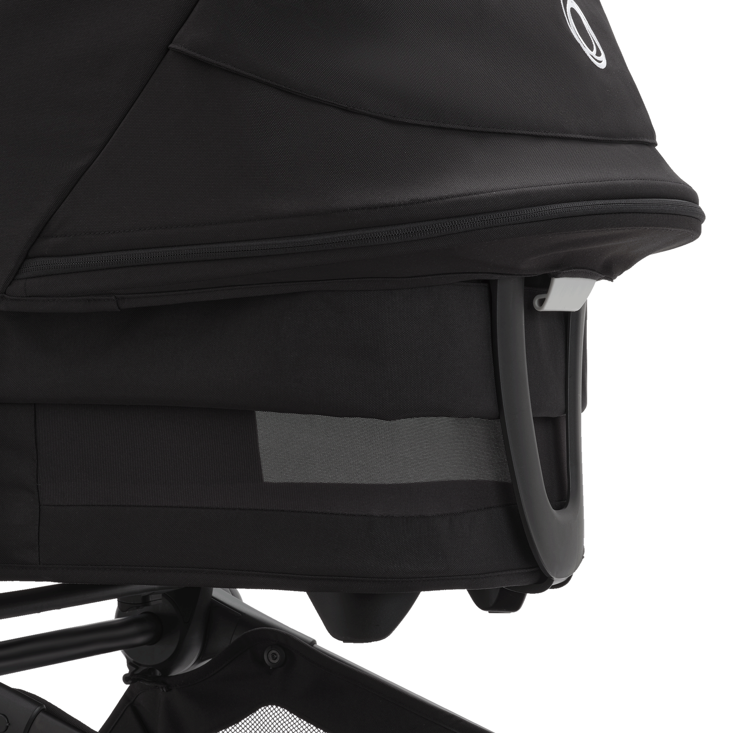 Bugaboo Fox 5 2-in-1 stroller black base, midnight black fabrics, desert taupe sun canopy - Thumbnail Slide 9 of 12