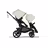 Bugaboo Kangaroo seat-only tandem black base, midnight black fabrics, misty white sun canopy - Thumbnail Slide 2 of 12