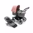 Bugaboo Donkey 5 Mono 2-in-1 stroller graphite base, grey mélange fabrics, morning pink sun canopy - Thumbnail Slide 1 of 10